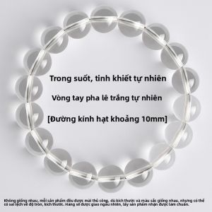 FUJINJIA | Vòng Tay Thạch Anh Trắng và Topaz Xanh Tự Nhiên 8A Quà Tặng