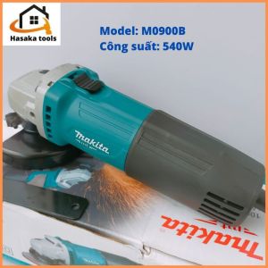Máy mài góc Makita M0900Bcông tắc trượt lưỡi cắt 100mm chuyên cắt sắtcắt nhômcắt gạchmài góccắt đá hoa cươngmáy cắt cầm tay