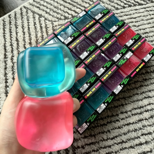 New Squishy Stress Balls Cube - Ocean Sensory Fidget Toy Slow Rise Squishy Toys for Kids and Adults Squeeze Relax Gift