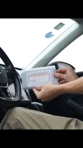 Tempat Kartu E-TOLL Mobil Bahan Plastik ABS P15 L8 T8cm Tebal 0.8cm Include Double Tape Warna Acak