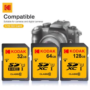 KODAK C10 SD Card C10 High Speed Flash Cards 128GB 256GB 512GB SDXC SDHC Class 10 Memory Card For DSLR Camera
