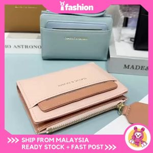 iFASHION 2081 READY STOCK Women Wallet Lady Purse Card Holder Short Wallets PU Leather Zipper Coin Purse Clutch Bag Handbag Dompet