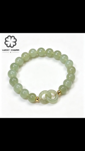 Lucky Charm Natural Jade Chalcedony Lucky Bracelet Jewelry SL19 With Jewelry Box