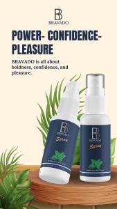BRAVADO Cooling spray for men -  Gentle bravado for men
