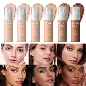 Moisturizing Foundation Concealer Waterproof Face Makeup Base Suitable for Womens Makeup Halloween Gift
