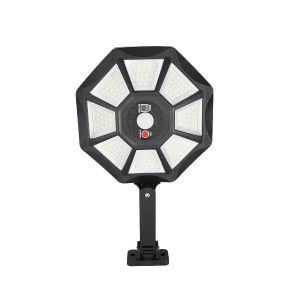 Đèn Năng Lượng Mặt Trời Siêu Sáng 168LED Có Cảm Biến Chuyển Động Đèn Pha Ngoài Trời Chống Nước Đèn Tường 8 Cạnh Điều Khiển Từ Xa