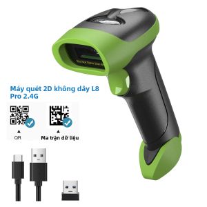 Máy Quét Mã Vạch 2D Bluetooth NETUM L8BLPro Không Dây Đọc Mã QR Với Cảm Biến Tự Động Cho Quét Mã Tại Điểm Bán Hàng Hỗ Trợ PDF417 CMOS A4 Giao Diện USB
