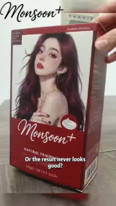 【Monsoon+】Free Shipping Programme 2.0Hair Dye Pewarna Rambut Hair Colouring Milk Tea Grey Brown （Free full set tool）