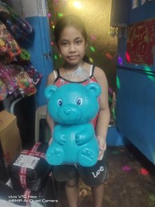JUMBO COINBANK/ALKANSYA BEAR: Colorful Ipon Challenge Money Saver"