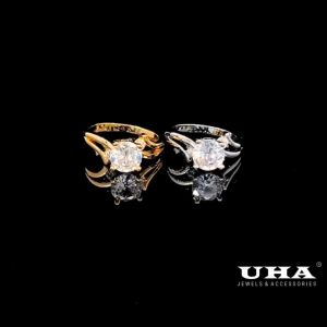 Nhẫn nữ N1273 đính 1 viên đá thiết kế đơn giản xinh xắn UHA