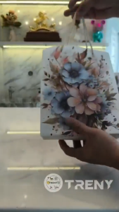 3pcs Flower Printed Paper Bag Gifts Beg Hadiah Celebrations / Love Floral Flower Printed Bag / Wedding Bag / Bag Kahwin / Gift Bags / Goody Bags