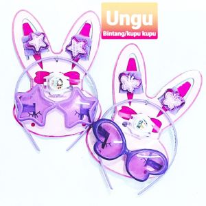 MEGASARI /COD / SET MAINAN dan ikat rambut ANAK PERMPUAN PERHIASAN DAN AKSESORIS RAMBUT 10 IN 1  / JAM TANGAN / KACAMATA/ BANDO/ KUNCIRAN RAMBUT ANAK