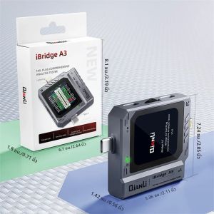 เครื่องตรวจจับการวิเคราะห์ปลั๊กหางโทรศัพท์ iBridge A3 พร้อมแหล่งจ่ายไฟในตัวสำหรับแอปเปิล ซัมซุง หัวเว่ย เสี่ยวมี่เครื่องมือบำรุงรักษาด่วน