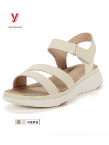 Casual YEARCON Ircon Womens Sandals 2024 New Style Lightweight Comfortable Leather Mom Shoes Fashionable Soft S364AL03829Y