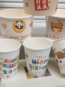 [High-Grade] Disposable Birthday Party Cups and Bowls – Perfect for Birthdays (250ml & 500ml)