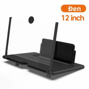 Video HD Máy Tính Để Bàn Lười Đứng Kính Lúp 10/12 Inch Bộ Khuếch Đại Màn Hình Điện Thoại Nhẹ Chất Liệu ABS + Acrylic Phụ Kiện Điện Thoại Di Động