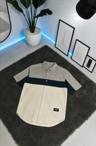 ALNI OFFICIAL STORE -  FUJIKAWA SHORT KEMEJA LENGAN PENDEK CASUAL SIMPLE NYAMAN BERKUALITAS PREMIUM Dengan Desain Warna yang Menarik