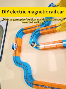【Local delivery】Magnetic railcar Car track Train track Car set Train set Magnetic track Kids car kids train Kids diy