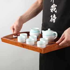 Japanese Style Wooden Tea Serving Tray Customized