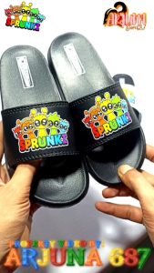 Sandal Selop Anak Karakter Sprunki Incredibox Game Bahan Karet Empuk & Ringan