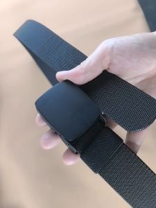 สายหัวเข็มขัดโลหะอัตโนมัติเข็มขัดแฟชั่นเข็มขัดยืดหยุ่นสำหรับเล่นกอล์ฟใหม่เข็มขัดผู้ชายที่ทำงานไนล่อนยืดหยุ่น120ซม. ขนาดใหญ่