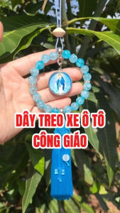 Vòng Dây Treo Gương Xe Ô Tô Dành Cho Người Công Giáo - QUÀ TẶNG CÔNG GIÁO