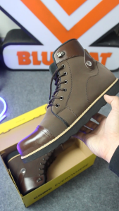 "BLUCRAT SEPATU BOOTS SAFETY AVENTADOR BLACK / SEPATU UJUNG BESI / SEPATU SAFETY / SEPATU BOOTS PRIA"
