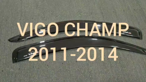 คิ้วกันสาดประตู กันสาด คิ้วกันสาด คิ้ว ดำทึบ  รุ่น 2ประตู ตอนเดียว ช่วงยาว โตโยต้า วีโก้ แชมป์ TOYOTA VIGO CHAMP 2011 - 2014 ใส่ร่วมกันได้