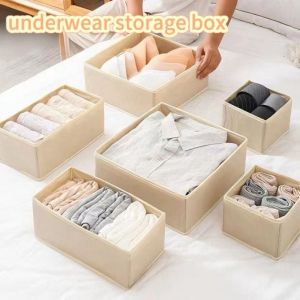 Clothes Organizer Storage Box Underwear Bra Socks Cabinet Drawer Organizer T-Shirt Storage Basket Wardrobe Storage Organizers
