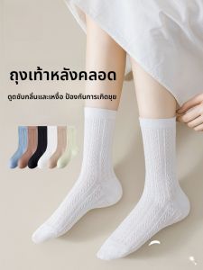 MiiOW | ถุงเท้ากีฬาผู้หญิง MiiOW Cat ไร้กระดูก ระบายอากาศได้ดี ป้องกันแบคทีเรีย ดูดซับเหงื่อ สีขาว ถุงเท้ากลางน่อง ถุงเท้ายาว