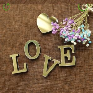 Local Delivery: High-Quality Gold Letters & DIY Mirror Acrylic Wall Stickers