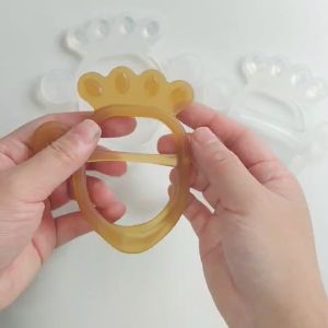 Mumystation Baby Teether Bracelet Toy Nano Silver Food Grade Silicone Teether Baby Pacifie Holders Chewing Rubber Toy