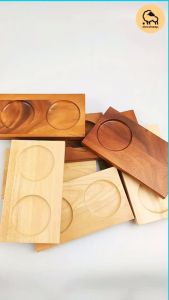 ถาดเสิร์ฟ 1หลุม ไม้ยาง/ไม้จามจูบ: Dotsheep แท่นเสิร์ฟ ทำให้มั่นใจ 100% ถูกพัฒนาด้วยฟิลเลอร์เสริมสร้างสุขภาพ