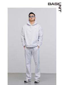 Basic Unit Mens Hoodie Set Casual Long Sleeve Spring Autumn New Style Two-Piece Suit Long Pants Comfortable Sportswear