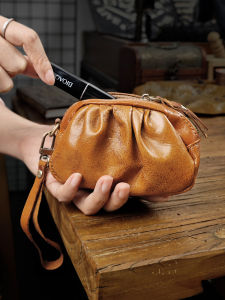 Túi Đựng Tiền Xu Da Bò Thủ Công Túi Đựng Đồ Chơi Cổ Điển Mini Túi Xách Bằng Da Mềm Cho Nam Và Nữ Túi Đựng Tai Nghe Đựng Đồ Dùng Văn Hóa