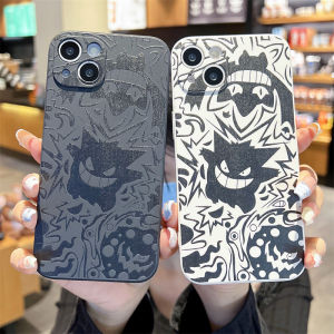 Cool Ghost Doodle Phone Case Silicone Soft Shell Compatible with 14 13Pro Max 12Mini 15 Anti-Fall 16 Unique XS Men Women 8Plus Full Cover Lens 7 Set 6