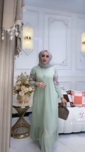 Dress Wanita Terbaru Alin Dres Katun Combed 24s Size S M L XL XXL Gamis Kaos Lengan Panjang Adem