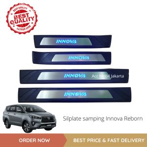 Sill plate / Sillplate Samping Toyota Innova Reborn Lampu Led Biru
