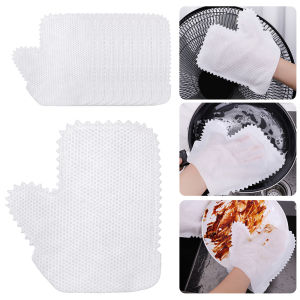 ถุงมือที่กำจัดฝุ่นป้องกันไฟฟ้าสถิตย์สำหรับถุงมือเศษผ้าขี้เกียจ10ชิ้นผ้านอน