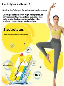 Guanpin Garden Electrolyte Water Soluble Powder Beverage Liquid Sea Salt Effervescent Tablets Fitness Sports Vitamin C