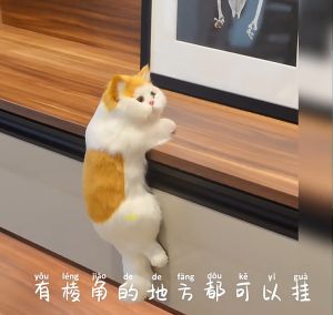 ตุ๊กตาแมวปลอมน่ารัก สมจริงตุ๊กตาสัตว์ตุ๊กตา สําหรับแขวนตกแต่งบ้าน ขนเทียมนุ่ม ลักษณะเหมือนจริง มี 4 สไตล์ให้เลือก รูปร่างน่ารัก