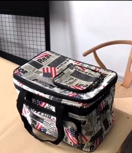 MR 38L 50L Big Camping Storage Bag Waterpoof Outdoor Tool Beg Thick Organizer Canvas Bag Large Picnic Bag Hitam 户外帆布工具箱