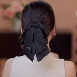 rosci | Bow Satin Hair Claw Clip Increase Volume Half Updo