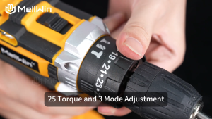 Free Shipping🚚YOFIDRA 21V Cordless Electric Drill 34 Accessories Dual Battery Electric Screwdriver Set Dual Speed 25 Gears 3 IN 1 Functions Compatible