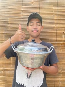 Panci homemade panci motif alumunium tempa super tebal panci serbaguna uk 28cm