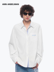 ANN ANDELMAN | Patchwork White Long Sleeve Casual Loose Shirt
