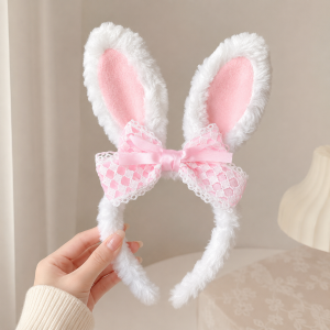 JIUDUOLAN | Cute Lace Rabbit Ears Hairband