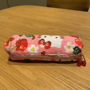 Handmade Towel Bag Strawberry Lipstick Storage Pencil Case Cherry Storage Bag Cultural Supplies Business Goods Daily Learning