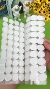 Round Dot Double Sided Tape Transparent 透明圆点双面胶1片 Pita Pelekat Bulat Boleh Ditanggal Dinding Non Marking Non Trace Adhesive Sticker