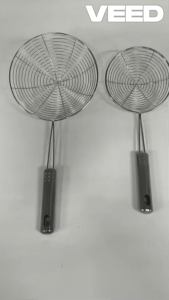 Stainless Steel Deep Fry Net Spoon & Oil Strainer | Puri Pasta Chips & French Fries Strainer For Kitchen Utensil (Pack of 1 Pc | 3 Sizes Available)
